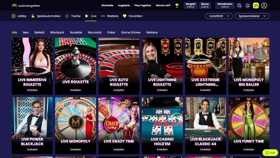 Casino-Live Casinotogether