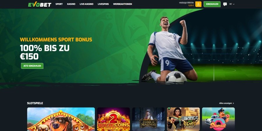 Evobet Casino startseite