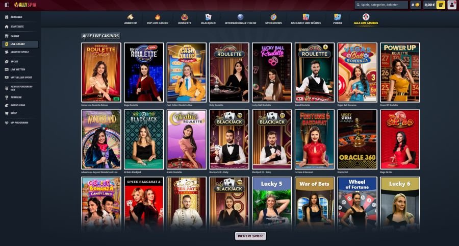 AllySpin live casino