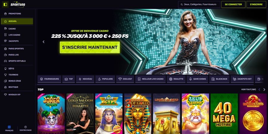 Neues Design Online-Casino Sportuna
